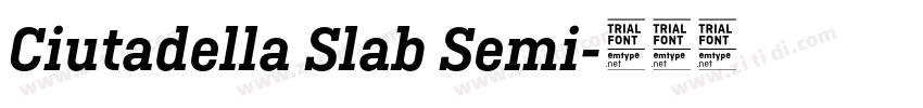 Ciutadella Slab Semi字体转换 Ciutadella Slab Semi字体转换